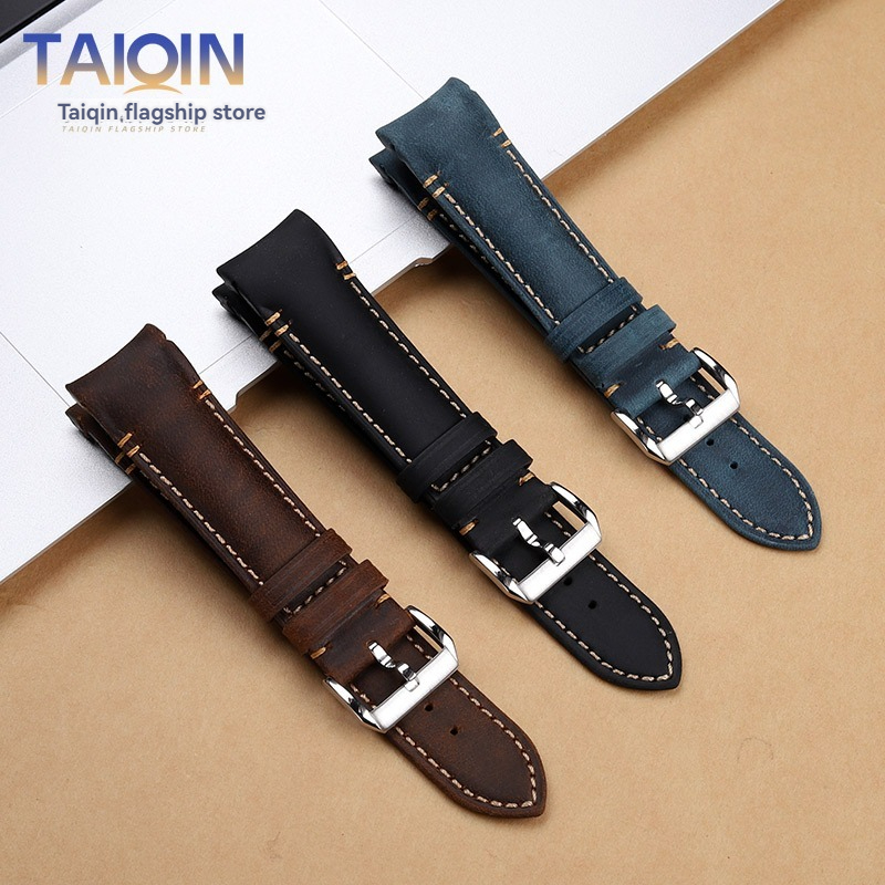 Suede Strap Watch - Tali Jam Kulit Retro Matte Ujung