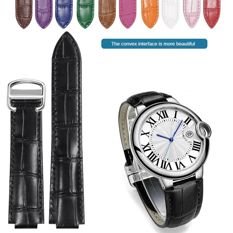Cartier Watch Ballon Bleu - Tali jam tangan kulit buaya Antarmuka