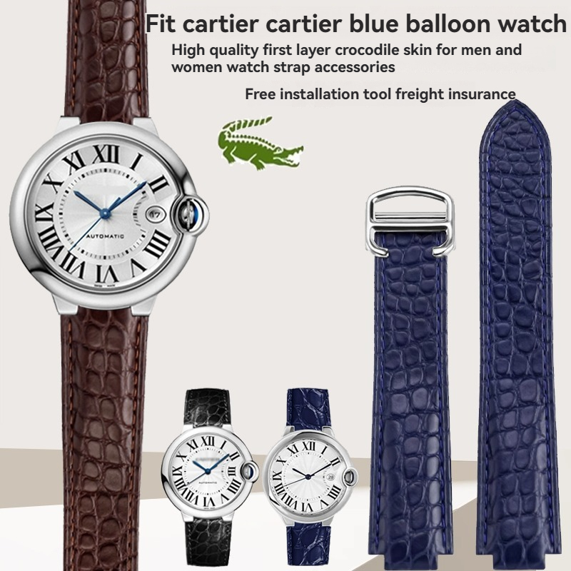 Tali Jam Tangan Kulit Buaya un - Cartier Watch Ballon Bleu ulasan dan harga