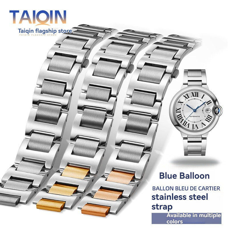 Tali baja tahan karat dengan a - Cartier Watch Ballon Bleu ulasan dan harga