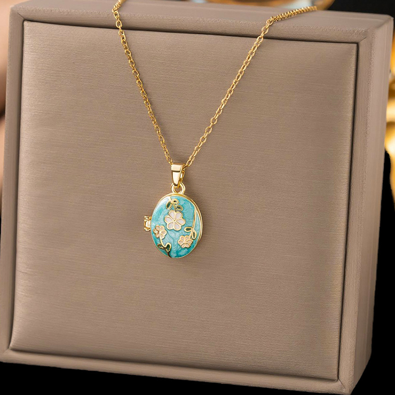 ANENJERY Kalung Liontin Geomet - Butterfly Clasp Deployant ulasan dan harga