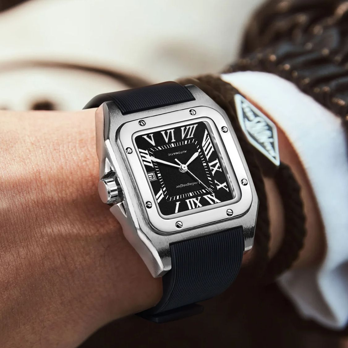 Jam Tangan Mekanis Otomatis Me - Cartier Watch Tank ulasan dan harga